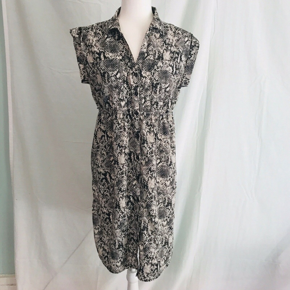 Motherhood Maternity M Dress Knee Length Grey